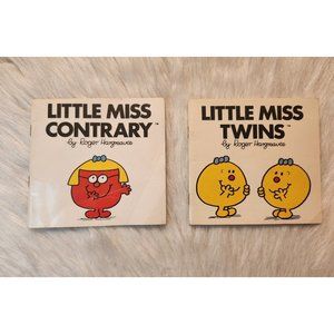 Little Miss Contrary & Little Miss Twins Book Lot